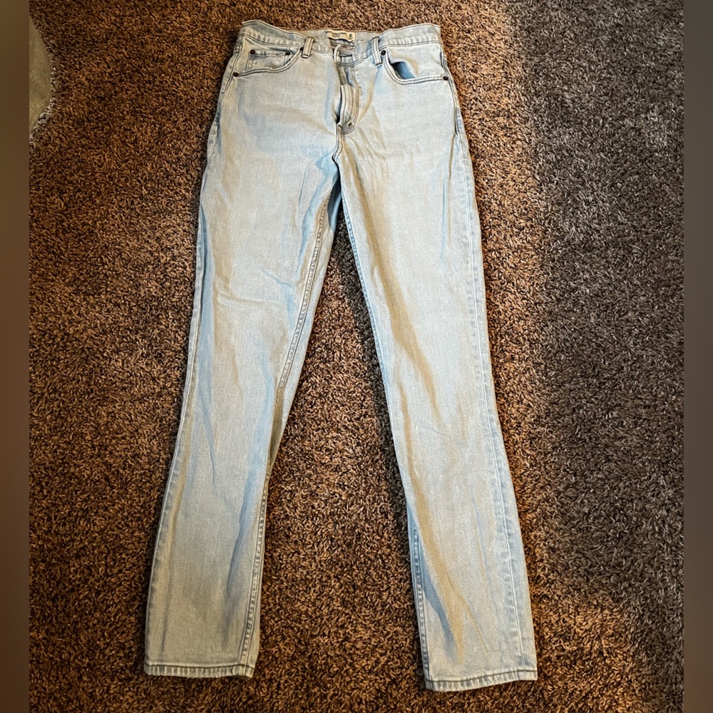 Abercrombie high rise skinny Jean 30XL light wash